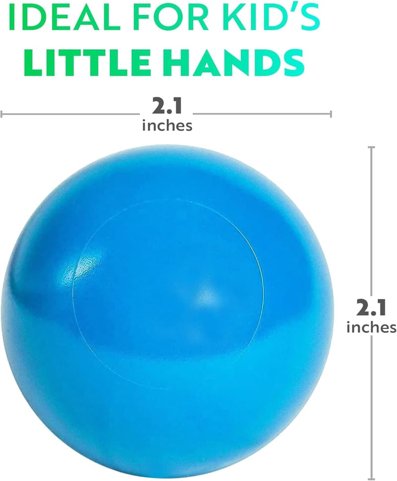 Vibrant 50-Count Crush-Proof Ball Pit Balls for Toddlers