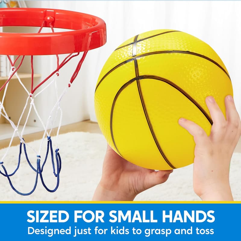 Colorful Inflatable Mini Basketballs - 6-Pack for Kids