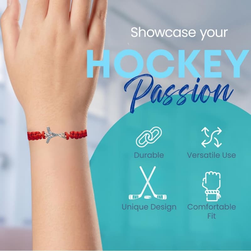 Hockey Bracelet Gift for Players, Teams & Coaches