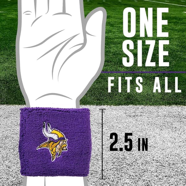 NFL Team Logo Youth Wristbands for Costumes - Pair
