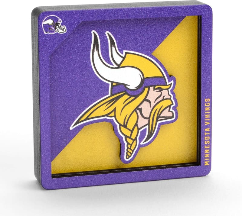 Minnesota Vikings 3D Logo Series Magnets