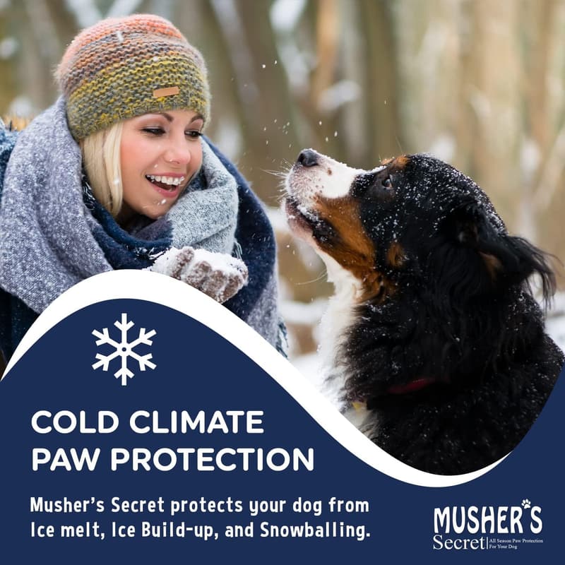 Musher's Secret All-Natural Dog Paw Wax with Vitamin E, 60g