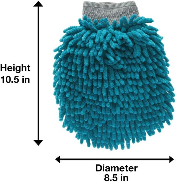 Microfiber Dog Grooming Mitt - Machine Washable Paw Cleaner