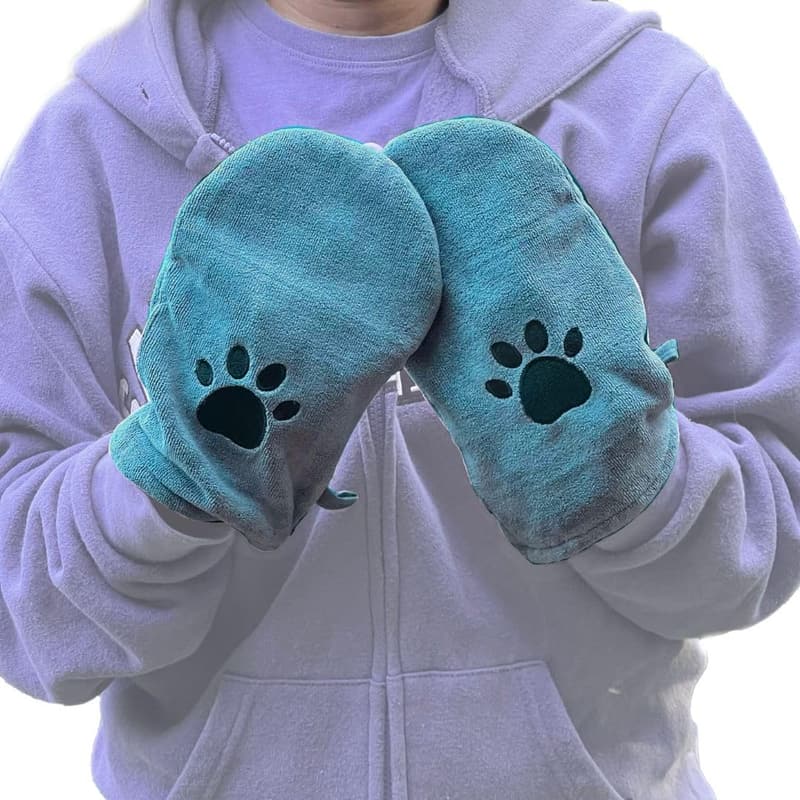 Microfiber Paw Cleaning Mitts for Pets - 4 Pack
