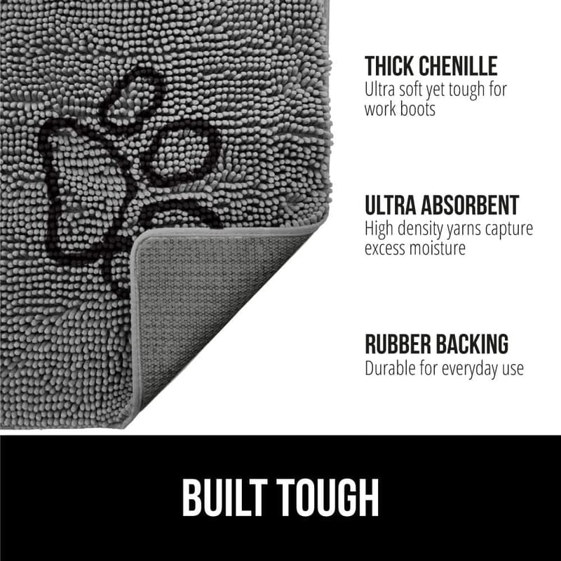 Ultra Absorbent Grippy Doormat for Dogs - 30x20 Washable Rug