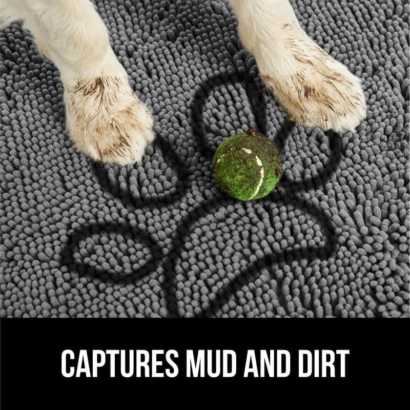 Ultra Absorbent Grippy Doormat for Dogs - 30x20 Washable Rug