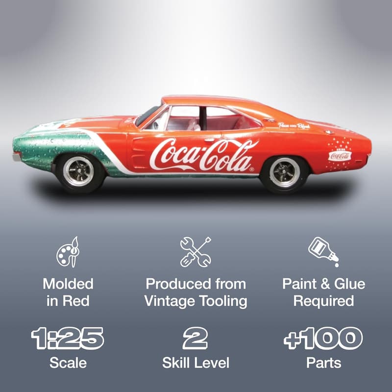 1969 Dodge Charger RT Snap Model Kit (1:25 Scale)