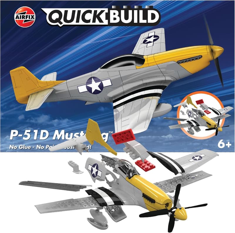 P-51D Mustang Quickbuild Model Kit for Airplane Enthusiasts
