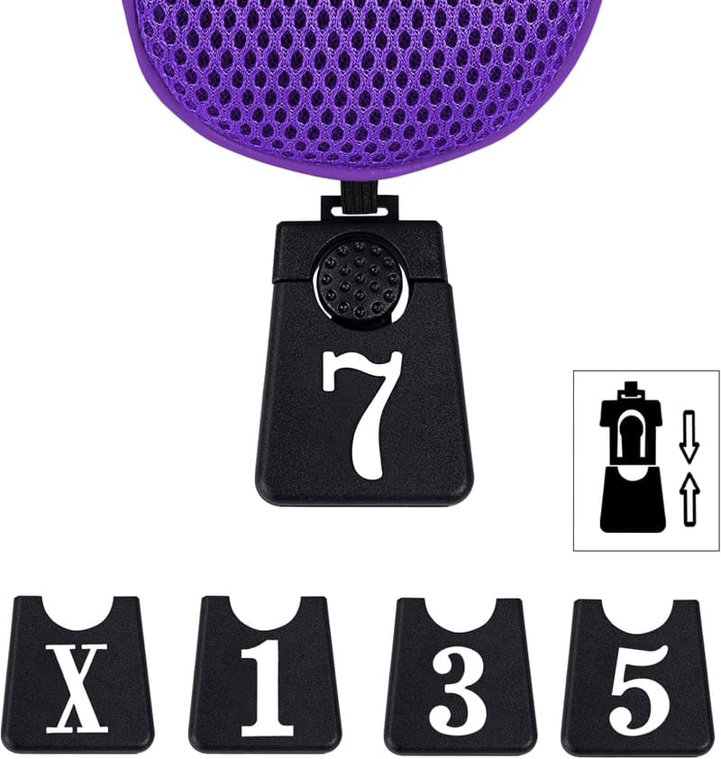 Golf Driver Head Covers Set - 3pcs with Interchangeable Tags