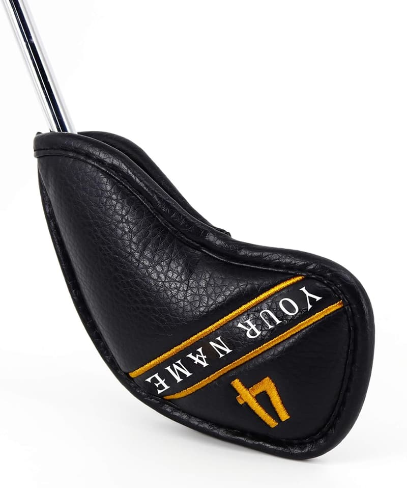 Customizable Leather Golf Iron Head Covers Set - 12pcs