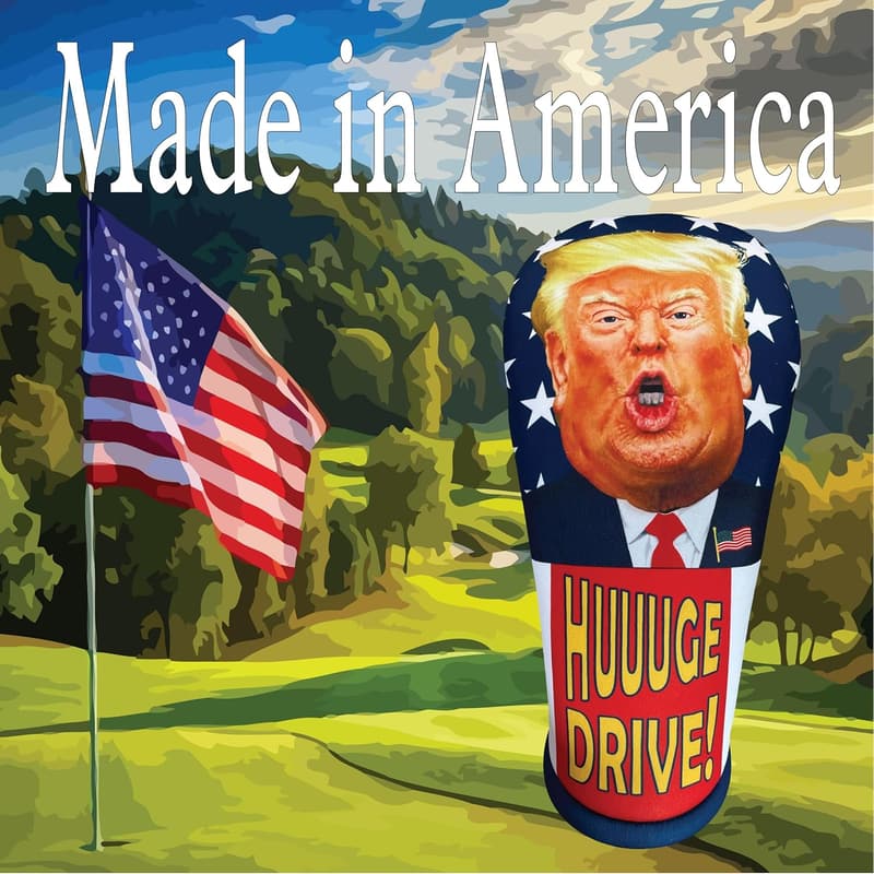 MAGA Trump Golf Club Headcover - Made in USA, Easy On/Off