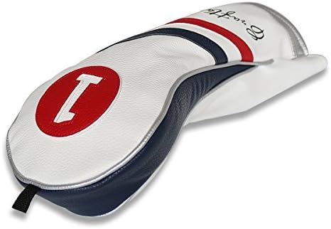 Golf Leather Stripes Headcover for Drivers & Woods - Customizable