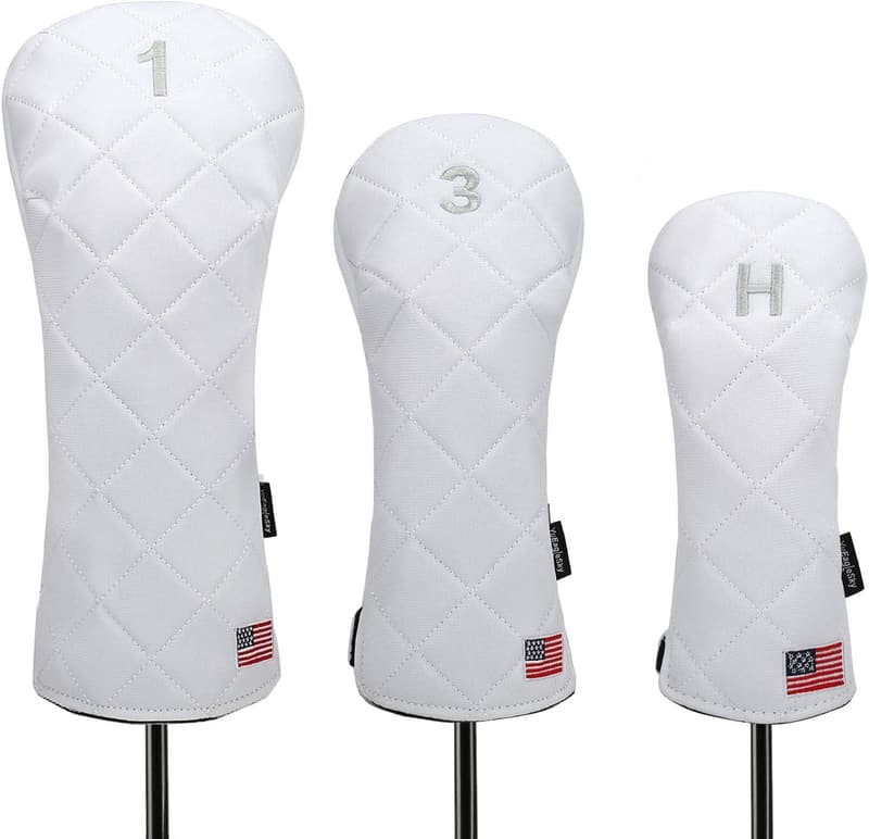 USA Flag Golf Head Covers for Drivers and Fairway Woods