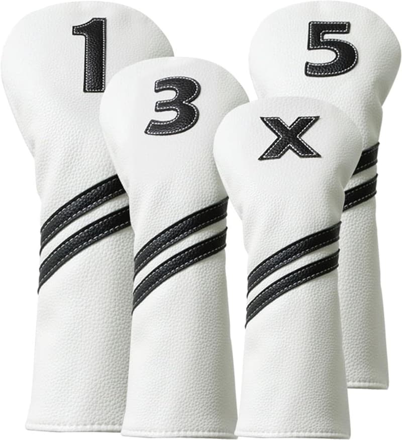Golf Head Covers for Woods & Drivers - 4pcs Set