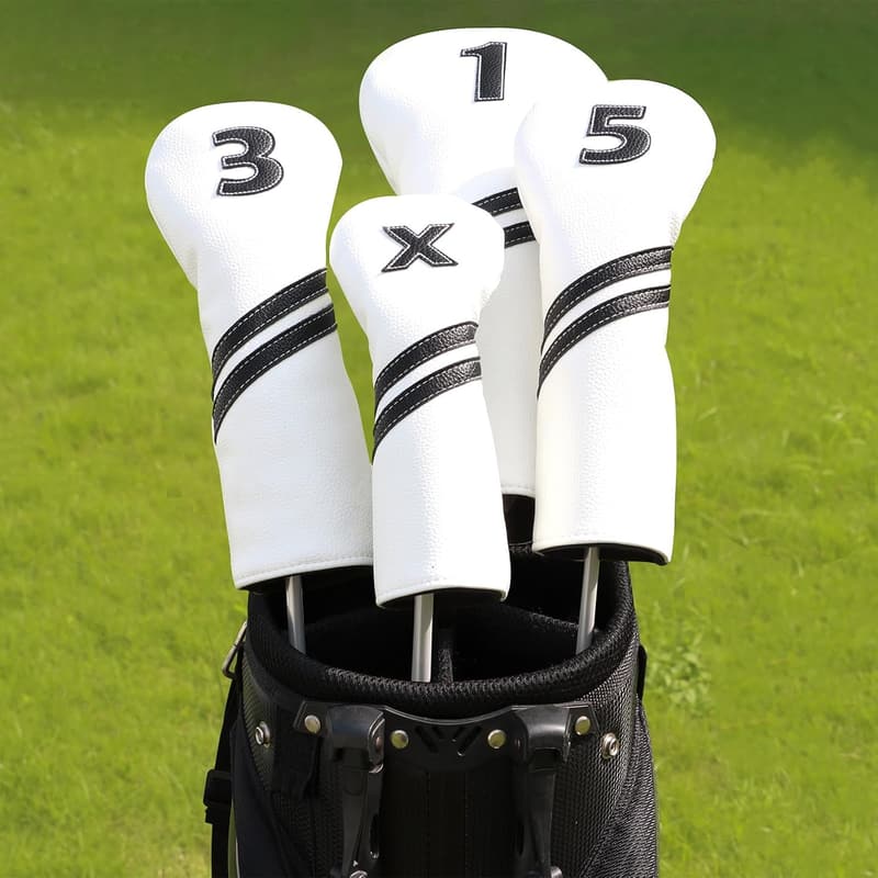 Golf Head Covers for Woods & Drivers - 4pcs Set