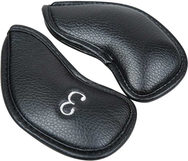 12pcs Golf Iron Head Covers Set - Thick Synthetic Leather