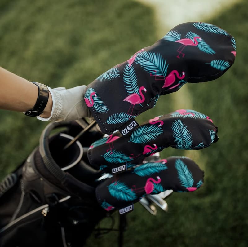 Golf Club Head Covers - 3-Pack Set for Driver and Woods