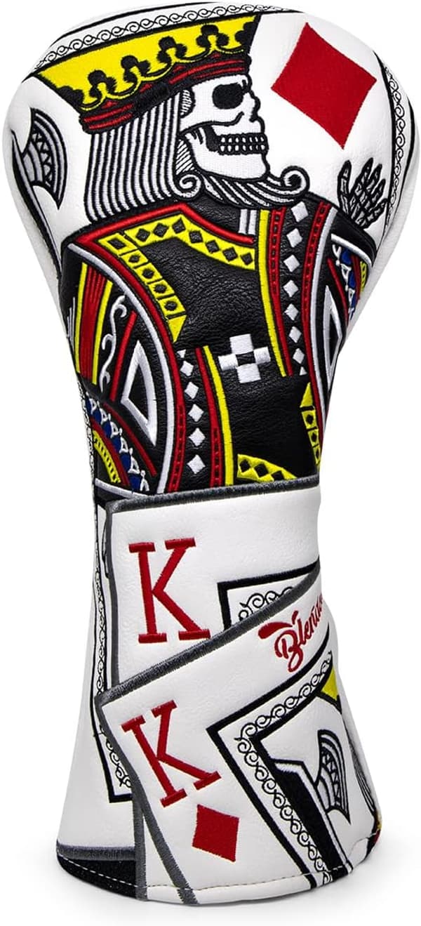 Golf Club Covers - Poker Diamond King Driver & Putter Headcovers