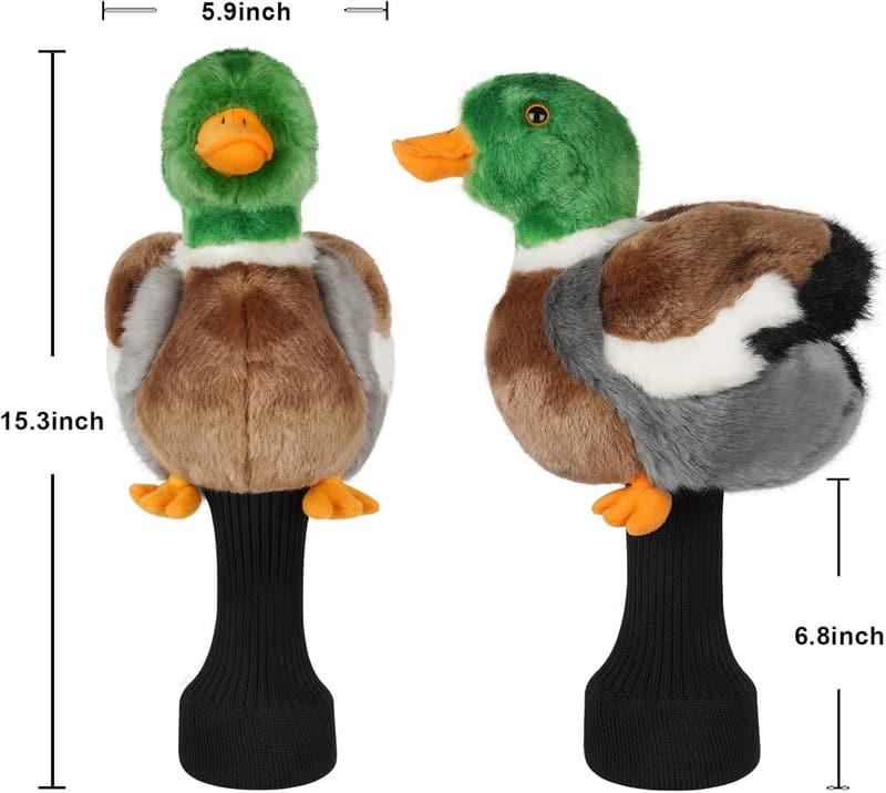 Funny Animal Golf Driver Headcover - Plush Golf Club Cover