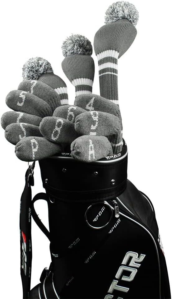 Knitted Golf Club Head Covers - Customizable & Washable