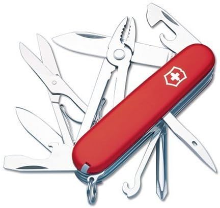 Victorinox Swiss Army Deluxe Tinker Knife - 17 Functions, Red