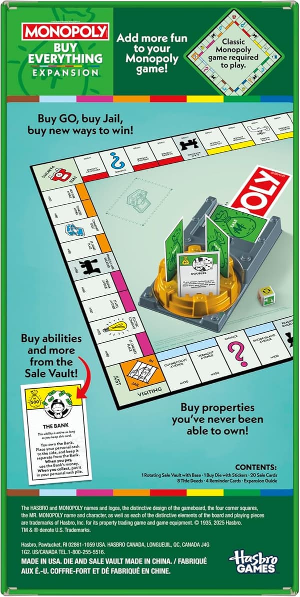 Monopoly Buy Everything Expansion | Fast-Paced Family Board Game