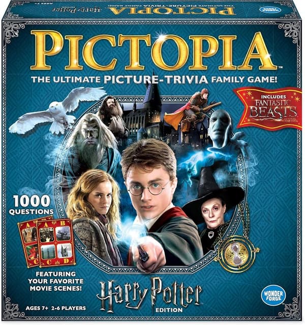 Harry Potter Pictopia Trivia Board Game for Ages 10+