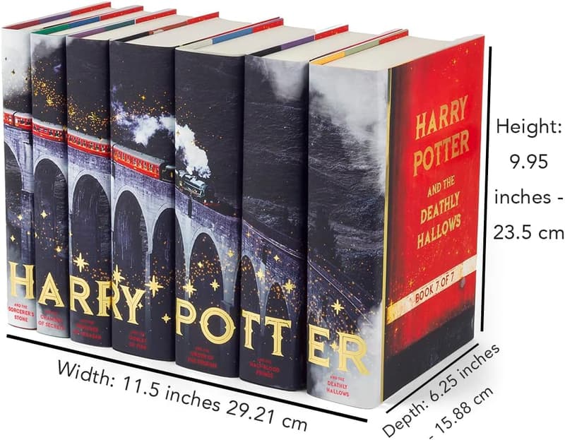 Harry Potter 7-Volume Boxed Set - Custom Metallic Gold Design