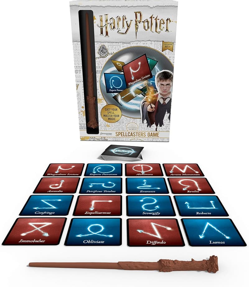 Harry Potter Spellcasters Charade Game with Wand & Spell Cards