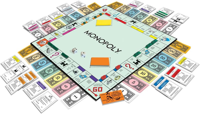 1980s Edition Monopoly Board Game with Classic Tokens