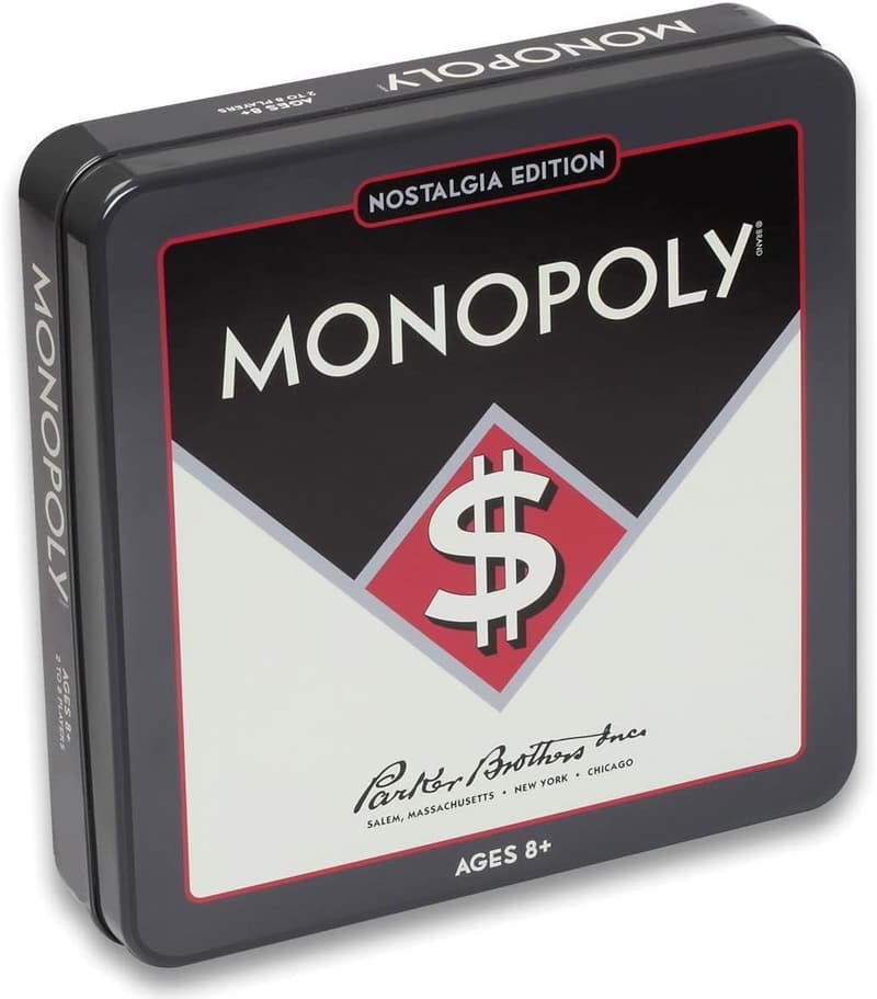 Monopoly Nostalgia Edition Board Game in Collectible Tin
