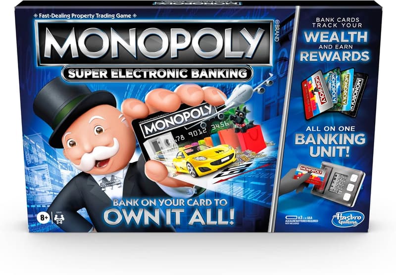 Monopoly Super Electronic Banking Board Game for Ages 8+