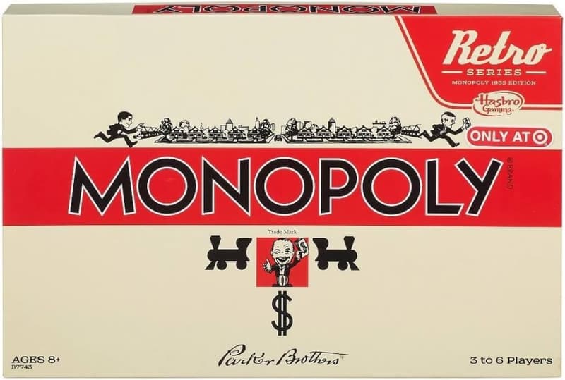 Original Monopoly Game Edition (Retro Version)
