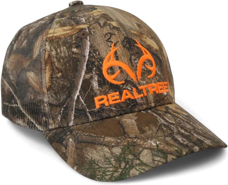 Realtree Edge Camouflage Trucker Hat with Wicking Sweatband