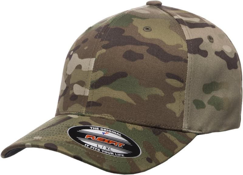 Multicam Camo 6-Panel Baseball Cap - Small/Medium