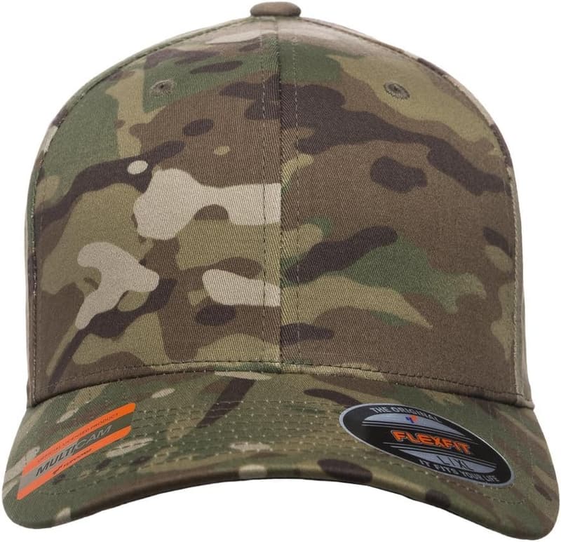 Multicam Camo 6-Panel Baseball Cap - Small/Medium