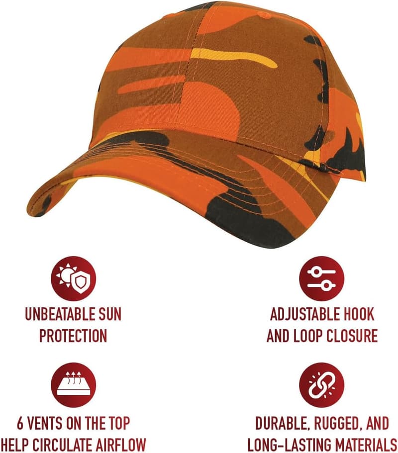 Savage Orange Camo Low Profile Cap