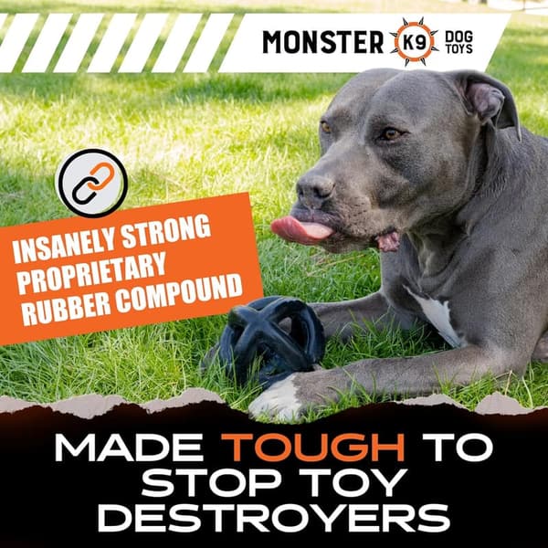 Indestructible Dog Ball for Aggressive Chewers - 5.5