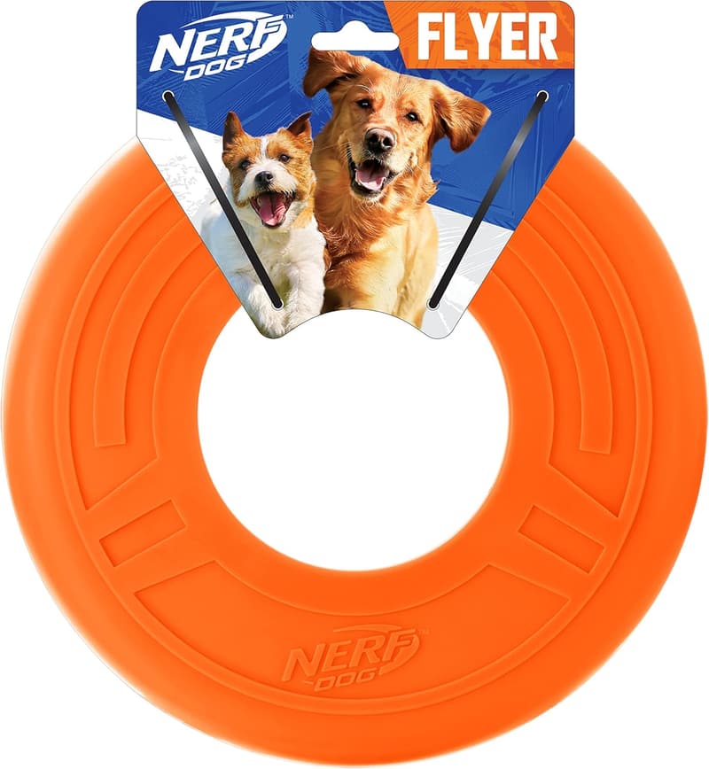 Nerf Dog Atomic Flyer 10-Inch Fetch Disc for Medium to Large Dogs