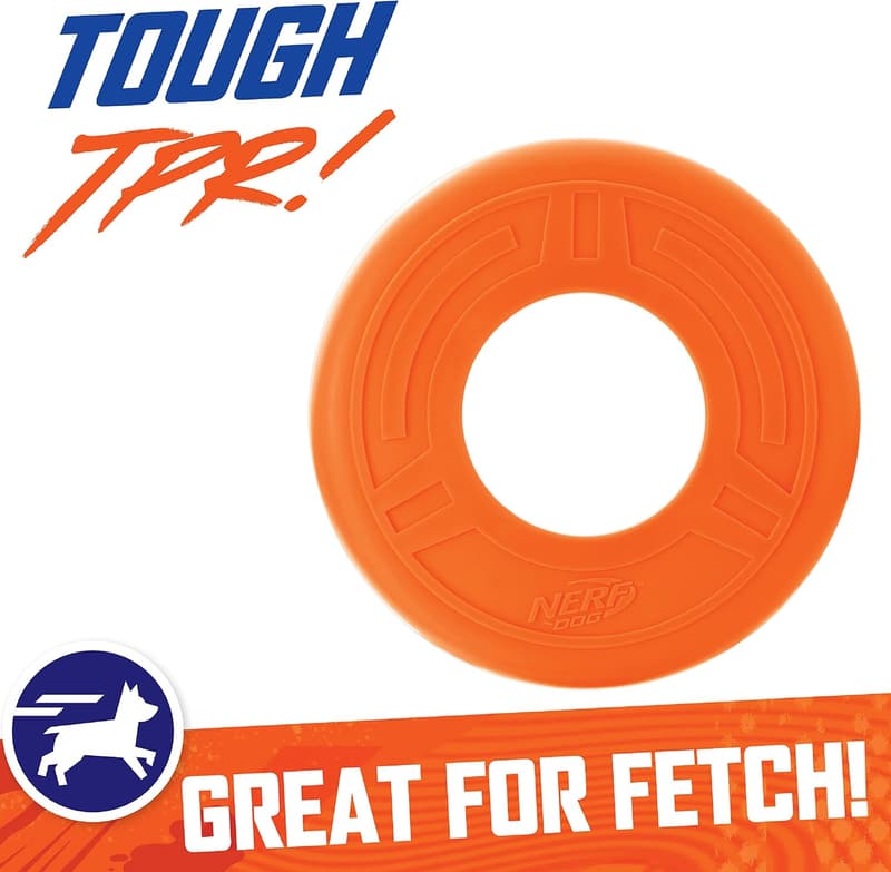 Nerf Dog Atomic Flyer 10-Inch Fetch Disc for Medium to Large Dogs