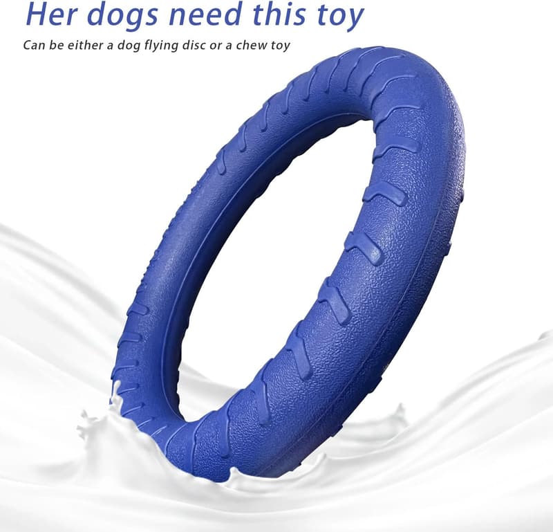 Indestructible Dog Toy Flying Discs for Aggressive Chewers