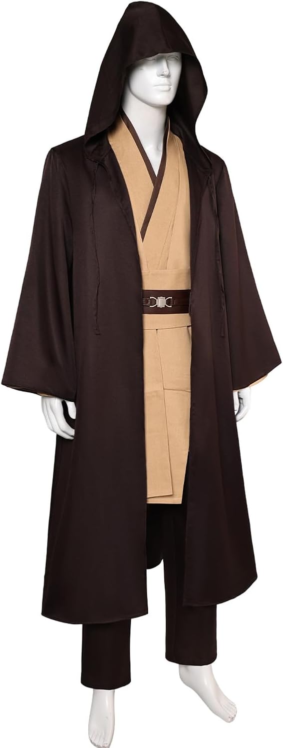 Halloween Hooded Tunic Robe Costume Set for Men