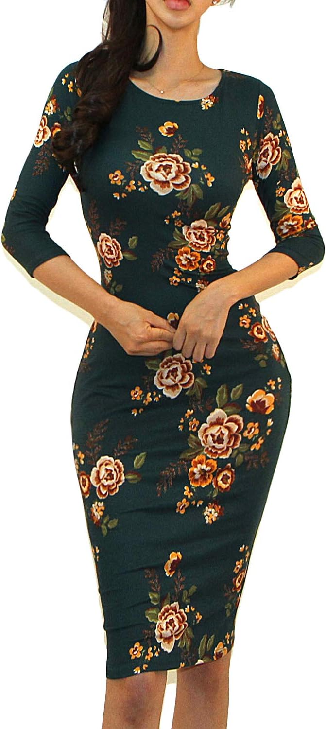 Slim Fit USA Bodycon Midi Dress for Women