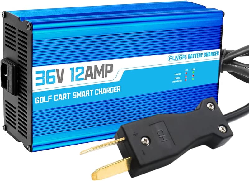36V Golf Cart Charger for Yamaha, EZGO & Club Car, 12 Amp
