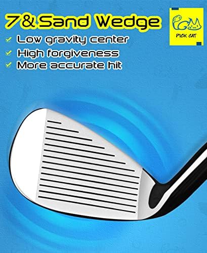 Children's Golf Club Set - 5 Clubs with Bag & Headcovers