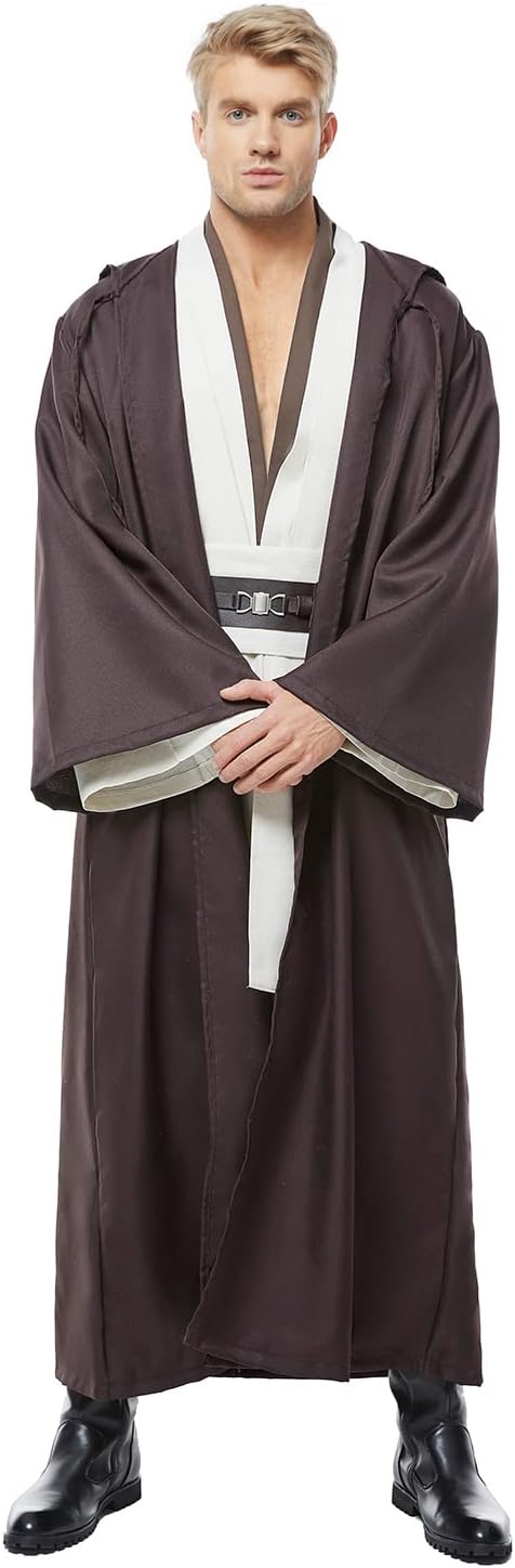 Halloween Men's Hooded Tunic Cosplay Costume Set