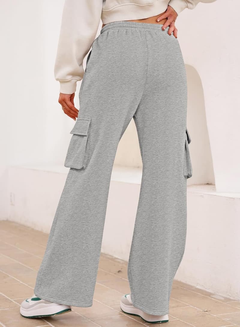 High-Waisted Wide Leg Cargo Pants for Women
