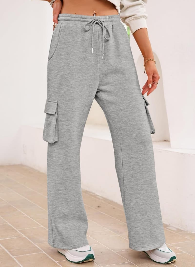High-Waisted Wide Leg Cargo Pants for Women