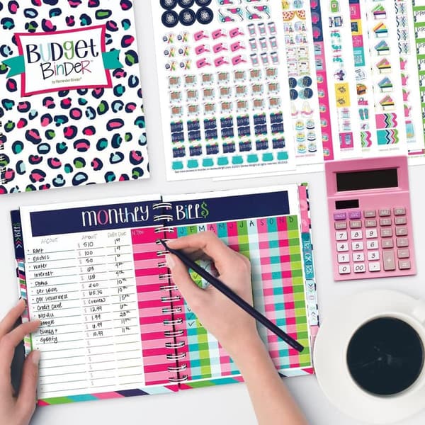 12-Month Budget Planner with Sticker Set | Personal Finance Organizer