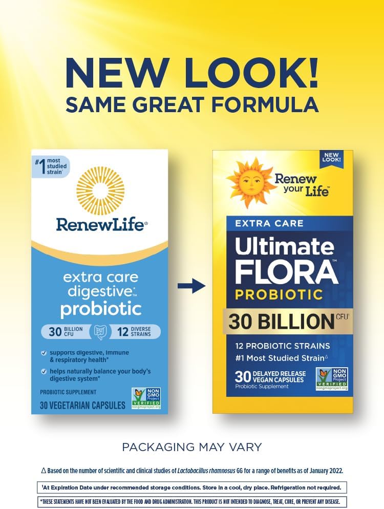 30 Count Vegan Probiotics Capsules for Digestive & Immune Health
